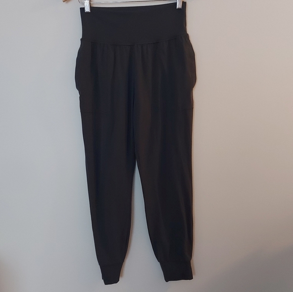 Athleta Salutations Jogger High Waist Side Pockets Ribbed Cuffs Gray Size Small - Picture 5 of 9